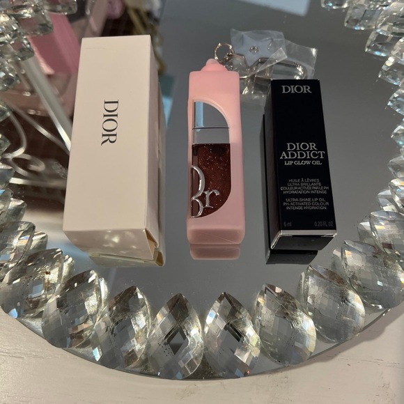 Dior Addict Lip Glow Oil in Mocha - Pink Lip Holder/Keychain - Picture 4 of 4